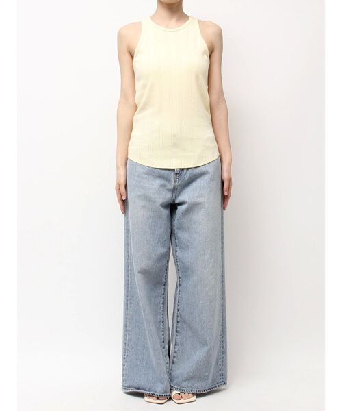 Ungrid（アングリッド）の「針抜きアメスリタンクトップ（タンクトップ・レディース・イエロー/ライトグレー/ブラウン・FREE）」の6枚目の写真