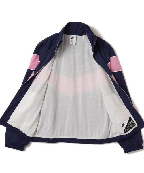 Nike ナイキ　ストライプ フルジップ ダウンジャケット　高島屋 人気【NIKE】Club puffer jacket ☆ハイカラー ダウンジャケット