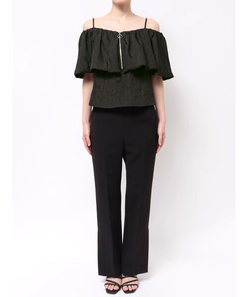 LAGUNAMOON（ラグナムーン）の「4WAYジャガードオフショルブラウス（シャツ/ブラウス・レディース・ブラック/アイボリー/サーモンピンク・FREE）」の17枚目の写真