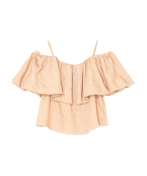 LAGUNAMOON（ラグナムーン）の「4WAYジャガードオフショルブラウス（シャツ/ブラウス・レディース・ブラック/アイボリー/サーモンピンク・FREE）」の10枚目の写真