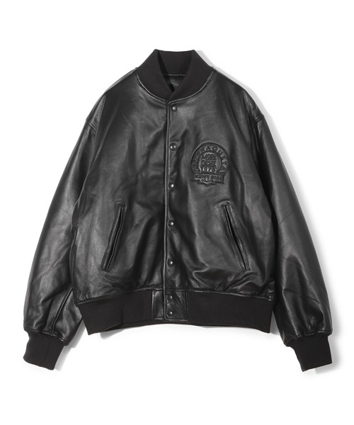 MEN'S BIGI(メンズビギ)の「【50th Anniv . 中田 慎介】 SHEEP LEATHER STADIUM JAMPER(ブルゾン・メンズ・ブラック・03/02)」の1枚目の写真