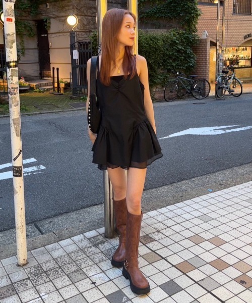 【関税込み】RECTO グレー オーバーレイヤー ミニワンピース 87925992b_b_06_500.jpg