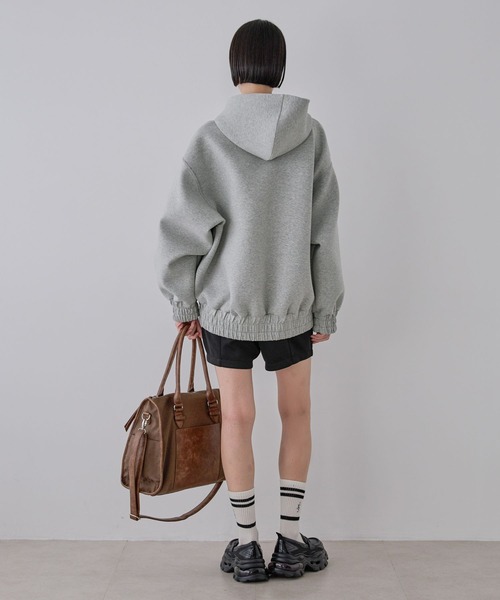 JEANASIS（ジーナシス）の「ダンボールBIGフードブルゾン/496842