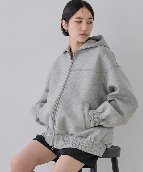 ダンボールBIGフードブルゾン　ジーナシス　新品未使用　今季新作 セール】ダンボールBIGフードブルゾン/496842（パーカー）｜JEANASIS