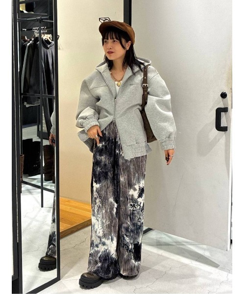 ☆*様 ジーナシス　ダンボールBIGフードブルゾン 今季新商品 JEANASIS パーカー ダンボールBIGフードブルゾン/496842