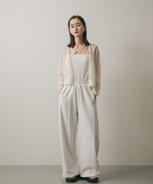 SENSE OF PLACE by URBAN RESEARCH（センスオブプレイスバイアーバンリサーチ）の「キリカエカーブスウェットパンツ（スウェットパンツ・レディース・オフホワイト/グレー・ONE）」の19枚目の写真