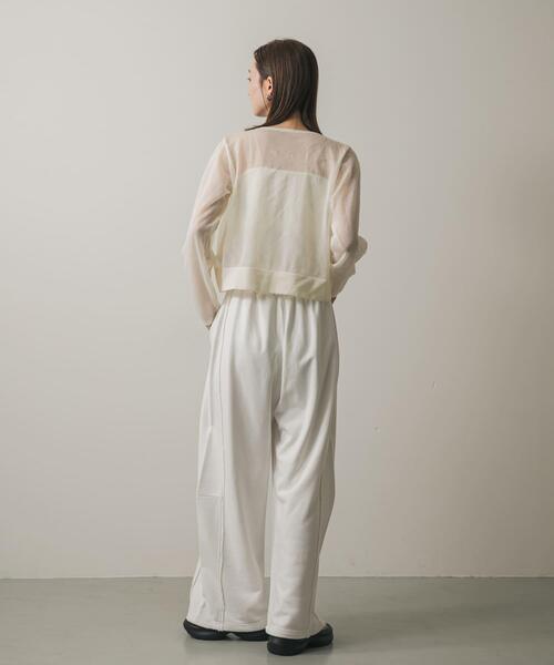 SENSE OF PLACE by URBAN RESEARCH（センスオブプレイスバイアーバンリサーチ）の「キリカエカーブスウェットパンツ（スウェットパンツ・レディース・オフホワイト/グレー・ONE）」の20枚目の写真