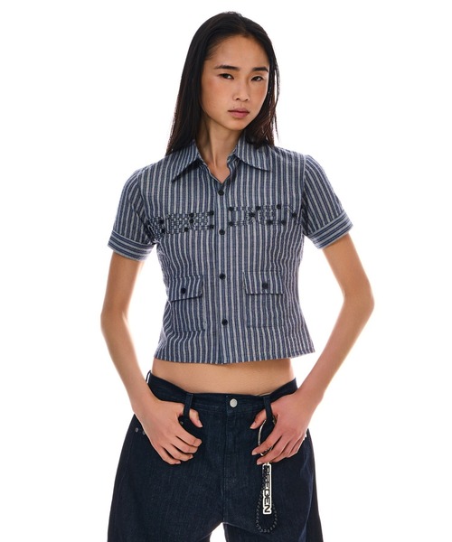 BEEDEN PATCH LOGO COMPACT SHIRT シャツ PATCH LOGO COMPACT SHIRT（シャツ/ブラウス）｜BEEDEN