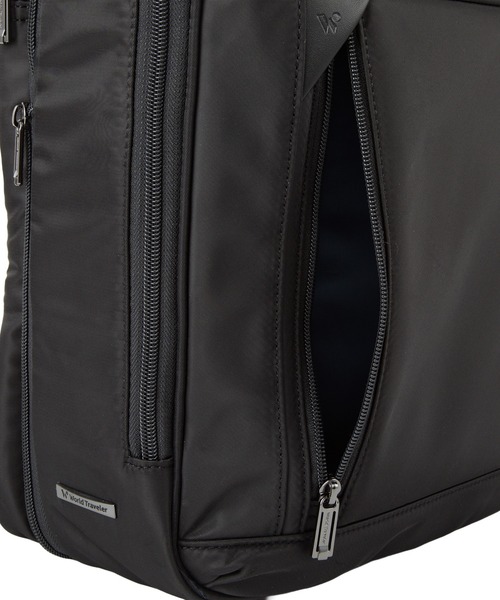 World Traveler(ワールドトラベラー)の「サビオ B4サイズ収納可能 15.6inchPC収納 エキスパンド(容量拡張) 2気室 65343(ビジネスバッグ・メンズ・ブラック/ネイビー・FREE)」の19枚目の写真