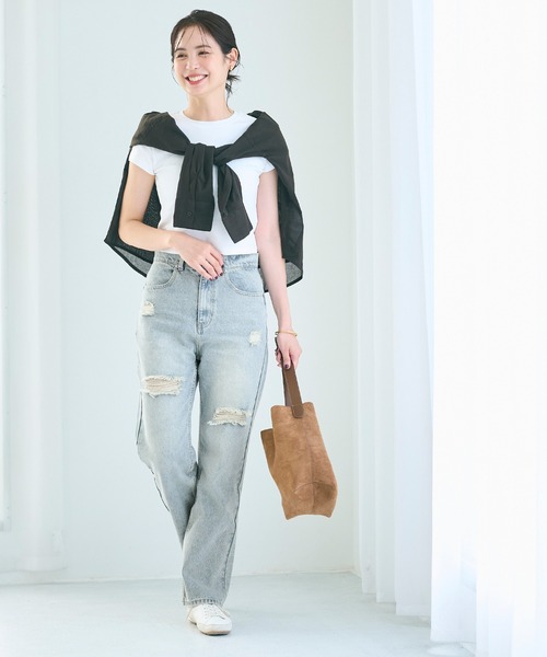 FAIR FOCUS クラッシュ デニム パンツ マストバイ」クラッシュカーブデニムパンツ TK0198 – TAKUTAKU