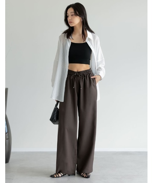 セール】[低身長/高身長サイズ有][体型カバー]リネンライク