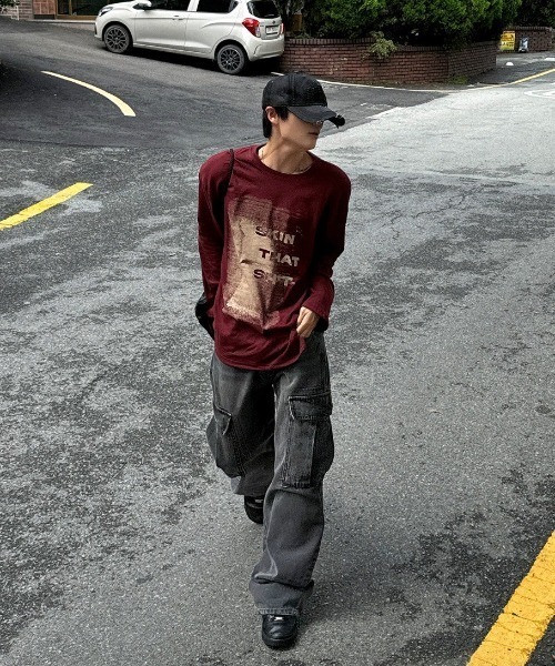 COSYHARU（コシハル）の「ヴィンテージスクラッチデニムボールキャップ（キャップ・メンズ・ブラック・FREE）」の5枚目の写真