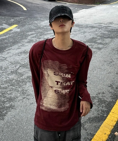 COSYHARU（コシハル）の「ヴィンテージスクラッチデニムボールキャップ（キャップ・メンズ・ブラック・FREE）」の3枚目の写真