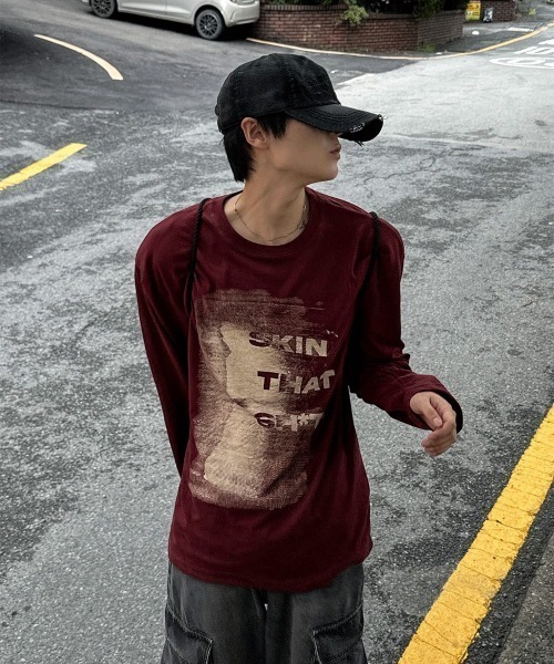 COSYHARU（コシハル）の「ヴィンテージスクラッチデニムボールキャップ（キャップ・メンズ・ブラック・FREE）」の4枚目の写真