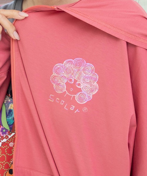 ScoLar スカラー スカラーちゃん 接触冷感 パーカー 夏 レディース 長袖 おしゃれ 羽織 前開き UV 冷房対策 152688：スカラーちゃん 接触冷感パーカーの通販-ScoLar