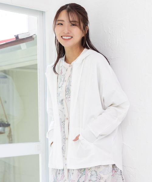 ScoLar スカラー スカラーちゃん 接触冷感 パーカー 夏 レディース 長袖 おしゃれ 羽織 前開き UV 冷房対策 セール】152688：スカラーちゃん 接触冷感パーカー（パーカー
