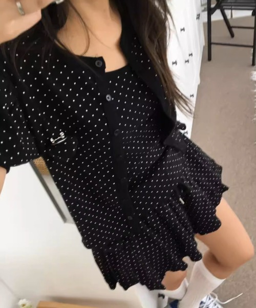 .KOM(ドットコム)の「A'GEM/9 × .kom 『.KOM/ドットケーオーエム』 2Pトップ(その他トップス・レディース・ブラック/グレー・FREE)」の17枚目の写真