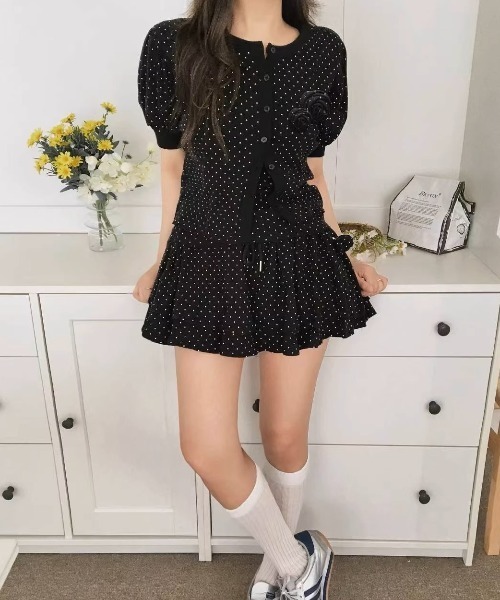 .KOM(ドットコム)の「A'GEM/9 × .kom 『.KOM/ドットケーオーエム』 2Pトップ(その他トップス・レディース・ブラック/グレー・FREE)」の19枚目の写真