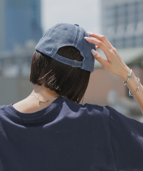 BLANK (ブランク)の「VINTAGE LIKE 「B」LOGO CAP / ヴィンテージライク「B」ロゴキャップ(キャップ・レディース・ブラック/グレー/ブルー/レッド/ベージュ・FREE)」の20枚目の写真