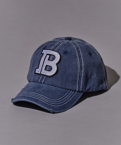 BLANK (ブランク)の「VINTAGE LIKE 「B」LOGO CAP / ヴィンテージライク「B」ロゴキャップ(キャップ・レディース・ブラック/グレー/ブルー/レッド/ベージュ・FREE)」の16枚目の写真