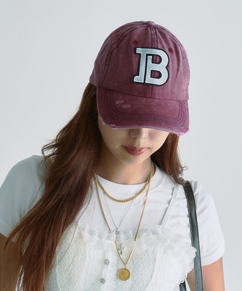 BLANK (ブランク)の「VINTAGE LIKE 「B」LOGO CAP / ヴィンテージライク「B」ロゴキャップ(キャップ・レディース・ブラック/グレー/ブルー/レッド/ベージュ・FREE)」の22枚目の写真