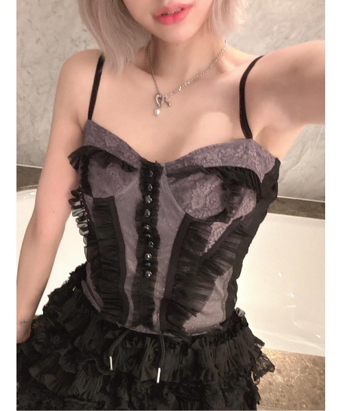 Darich（ダーリッチ）の「ミックスシアーコルセットキャミソール