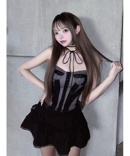 ミックスシアーコルセットキャミソール　darich ミックスシアーコルセットキャミソール（キャミソール）｜Darich