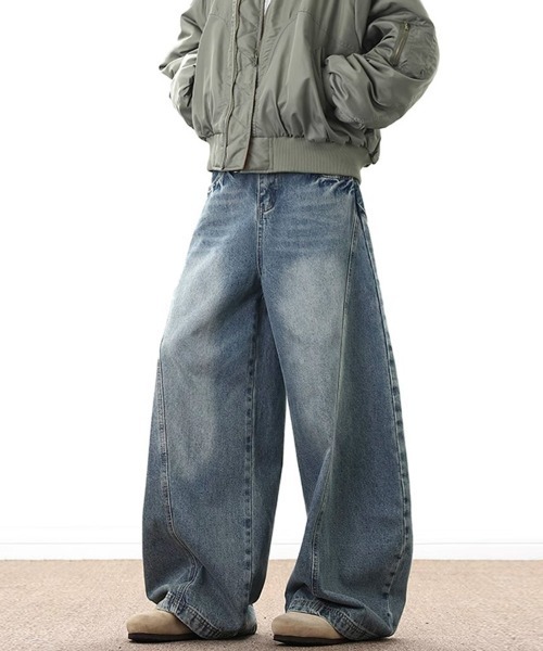 Ressaca(レサーカ)の「ワイドカーブデニムパンツ(デニムパンツ・メンズ・ブルー・M/XL/L)」の5枚目の写真