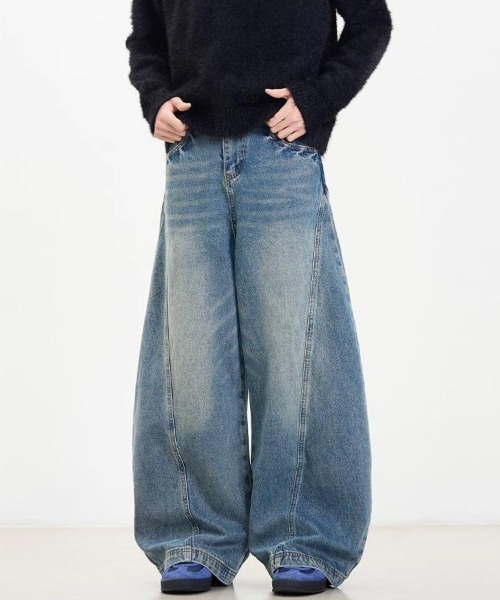 Ressaca(レサーカ)の「ワイドカーブデニムパンツ(デニムパンツ・メンズ・ブルー・M/XL/L)」の8枚目の写真