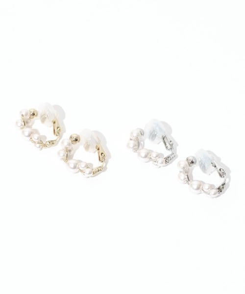 flower（フラワー）の「ニュアンスパールイヤリング（イヤリング・レディース・シルバー/ゴールド・FREE）」の11枚目の写真