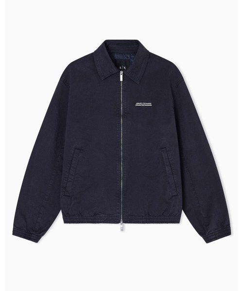 ARMANI EXCHANGE（アルマーニエクスチェンジ）の「【A|X アルマーニ エクスチェンジ】ガーメントダイ コットン ジップアップブルゾン（ブルゾン・メンズ・ダークネイビー・LARGE/MEDIUM/SMALL/X-SMALL/X-LARGE）」の5枚目の写真