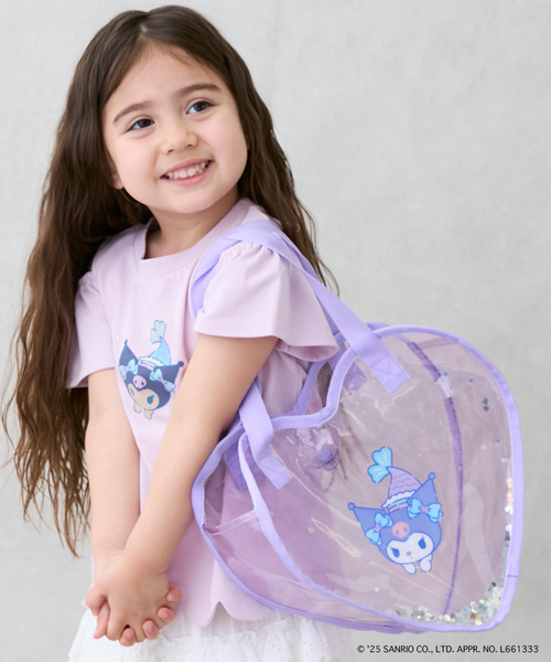 セール】【サンリオキャラクターズ】キラキラハート型クリアバッグ