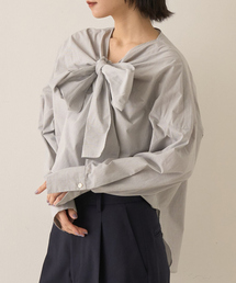 Rouge vif（ルージュヴィフ）の「コットンチェックリボンブラウス（シャツ/ブラウス）」
