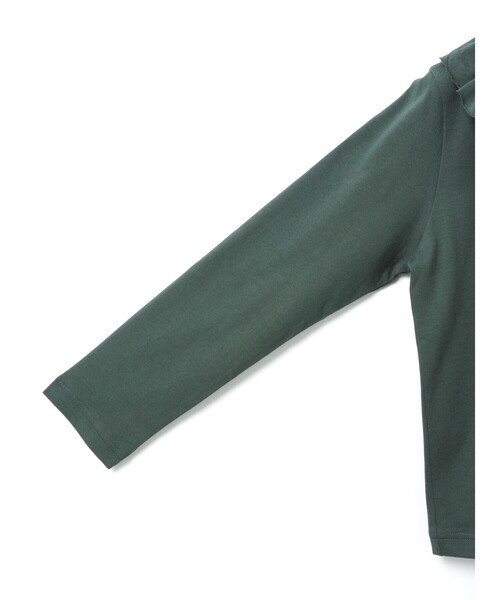 mizuiroind(ミズイロインド)の「mizuiro ind フリルカラーロングスリーブプルオーバー(Tシャツ/カットソー・レディース・チャコールグレー/オフホワイト/グリーン/ブラック・FREE)」の18枚目の写真