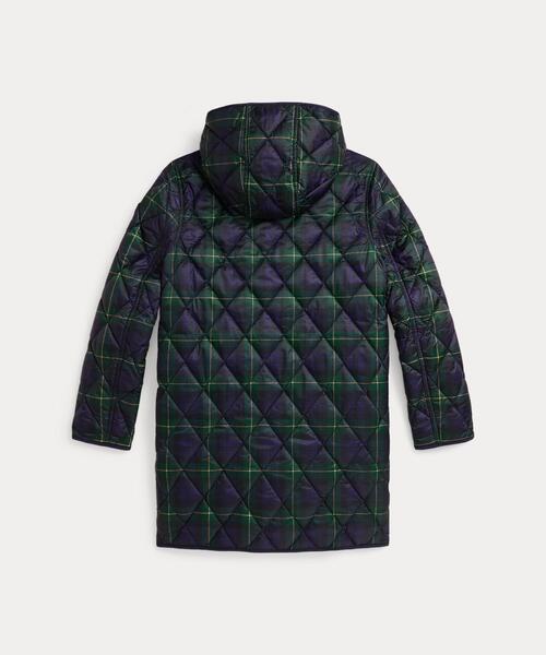 美品☆ポロラルフローレン　中綿ジャケット　リバーシブル　ロゴ刺繍　チェック POLO ラルフローレンリバーシブル 中綿ジャケット送料無料 ジャケット