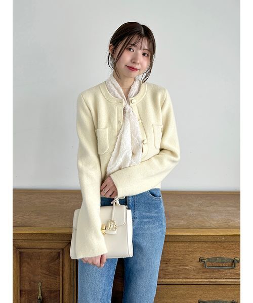 SNIDEL（スナイデル）の「ノースリボウタイブラウス（シャツ/ブラウス・レディース・ピンク/アイボリー/ネイビー・F）」の10枚目の写真