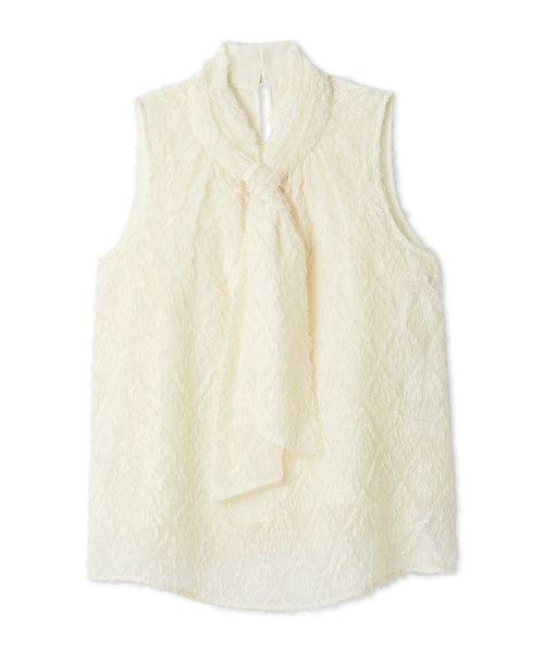 SNIDEL（スナイデル）の「ノースリボウタイブラウス（シャツ/ブラウス・レディース・ピンク/アイボリー/ネイビー・F）」の12枚目の写真