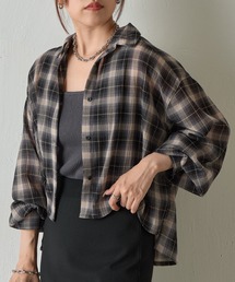 COLONY 2139 | シアーボイルチェッククロップドシャツ(シャツ/ブラウス)
