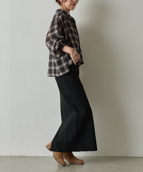 COLONY 2139(コロニートゥーワンスリーナイン)の「シアーボイルチェッククロップドシャツ(シャツ/ブラウス・レディース・ブラック/ブラウン・FREE)」の22枚目の写真