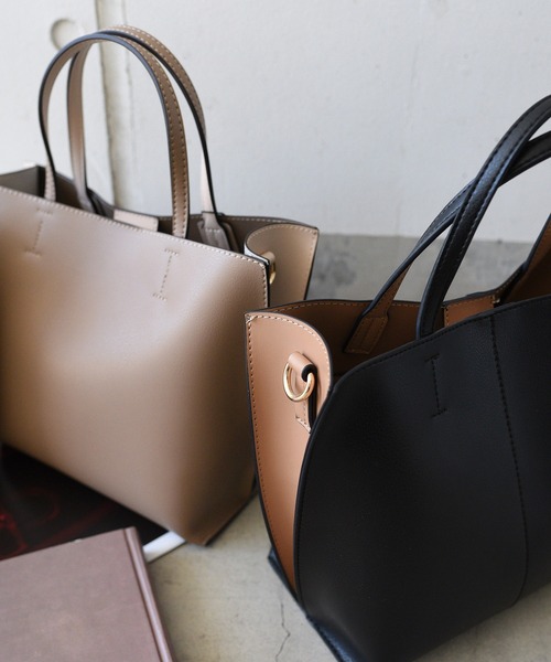 styiro(スタイロ)の「スリットトートバッグ Sサイズ(ビジネスバッグ・レディース・ブラック/アイボリー/ベージュ系その他/ブラック系2・FREE)」の7枚目の写真