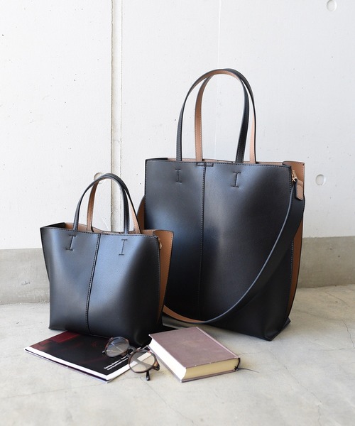 styiro(スタイロ)の「スリットトートバッグ Sサイズ(ビジネスバッグ・レディース・ブラック/アイボリー/ベージュ系その他/ブラック系2・FREE)」の10枚目の写真