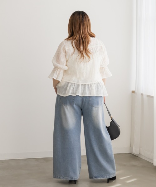 CLETTE（クレット）の「CLETTEオリジナルシャーリングキャミソール＆ボレロセット（その他トップス・レディース・グレー/ブラック/アイボリー・4L/3L/LL）」の7枚目の写真
