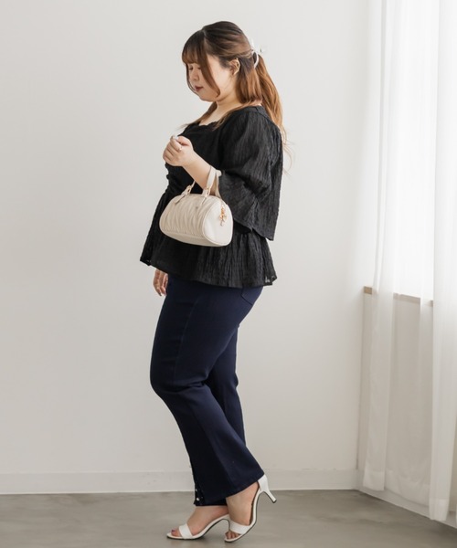 CLETTE（クレット）の「CLETTEオリジナルシャーリングキャミソール＆ボレロセット（その他トップス・レディース・グレー/ブラック/アイボリー・4L/3L/LL）」の14枚目の写真