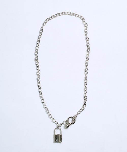 shopnikoniko（ショップニコニコ）の「南京錠モチーフ シルバー マンテルネックレス（ネックレス・レディース・シルバー・フリー）」の5枚目の写真