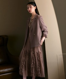 RUIRUE BOUTIQUE(���C���G�u�e�B�b�N)�̃I�P�[�W�����h���X ������ �X�g���b�` �b �W���P�b�g �� �`���[�� �t���� �����s�[�X �Z�b�g �b �񎟉� ��I�� ���r �����s�[�X �I�P�[�W���� ���Ă΂� �p�[�e�B�[�h���X(�h���X)