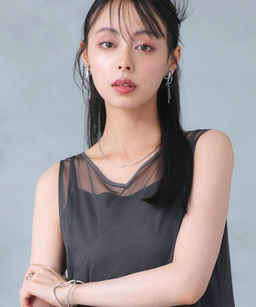RUIRUE BOUTIQUE(ルイルエブティック)の「オケージョンドレス 結婚式 ストレッチ | ジャケット & チュール フリル ワンピース セット | 二次会 披露宴 美脚 ワンピース オケージョン お呼ばれ パーティードレス(ドレス・レディース・ブラック/ブルーグレー/チャコール・S/M/L/LL)」の7枚目の写真