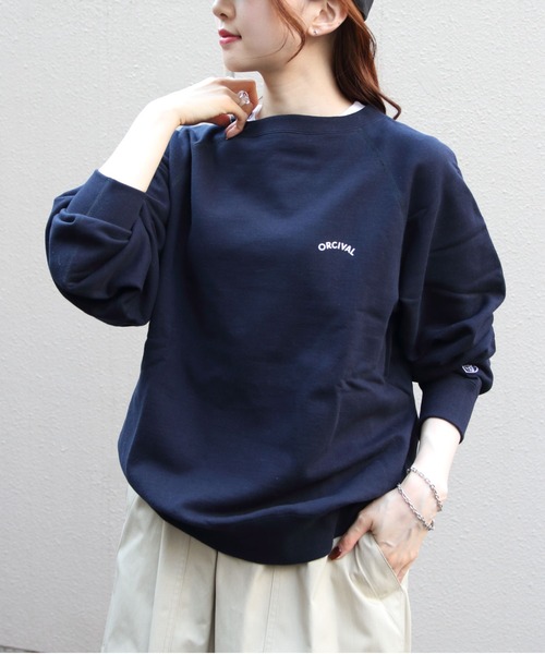 ORCIVAL/オーシバル フレンチテリー ボートネックプルオーバー FRENCH