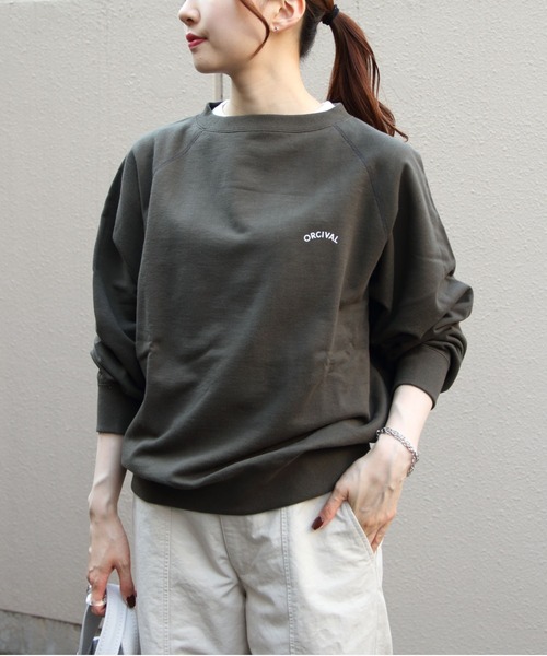 ORCIVAL/オーシバル　フレンチテリー ボートネックプルオーバー ORCIVAL/オーシバル フレンチテリー ボートネックプルオーバー FRENCH