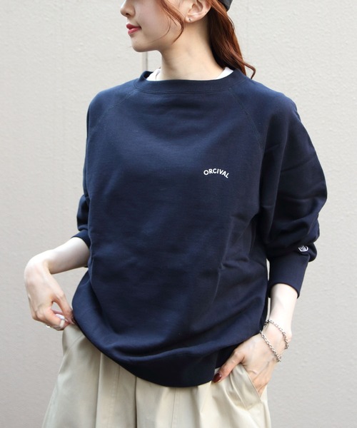 ORCIVAL フレンチテリー ボートネックプルオーバー　OR-C0430MAZ ORCIVAL/オーシバル フレンチテリー ボートネックプルオーバー