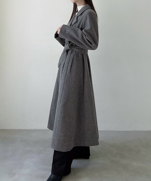 セール】ダブルボタンフレアロングチェスターコート（チェスターコート